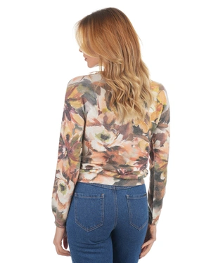 Women’s sweater with floral print in warm shades | COLLECTION | Dika.ge - 5 Women’s sweater with floral print in warm shades | COLLECTION - 5