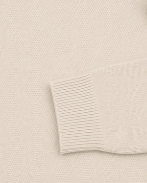 Women's 100% cashmere sweater in beige | Pulls | Dika.bg - 3 Women's 100% cashmere sweater in beige | Pulls - 3