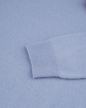 Women's 100% cashmere sweater in blue | Pulls | Dika.bg - 5 Women's 100% cashmere sweater in blue | Pulls - 5