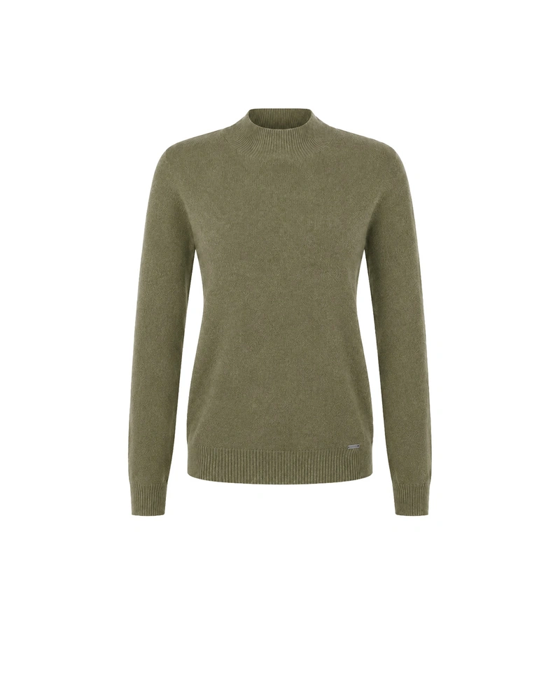 Women's 100% cashmere sweater in olive green | Pulls | Dika.bg Women's 100% cashmere sweater in olive green | Pulls