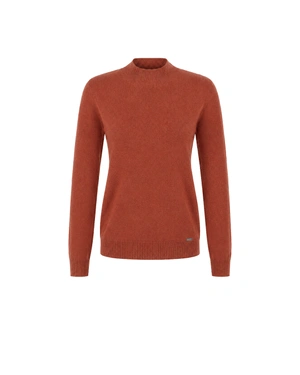 Women's 100% cashmere sweater in terracotta | Pulls | Dika.bg Women's 100% cashmere sweater in terracotta | Pulls