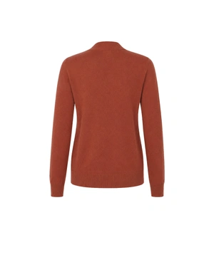 Women's 100% cashmere sweater in terracotta | Pulls | Dika.bg - 1 Women's 100% cashmere sweater in terracotta | Pulls - 1