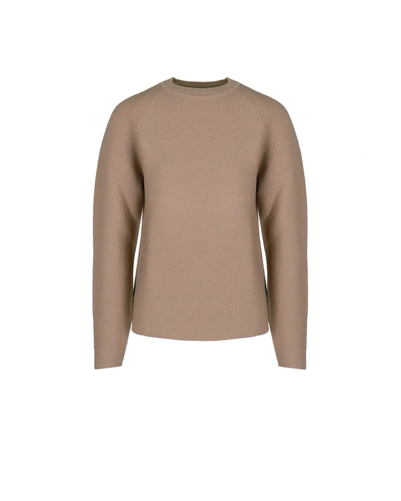 Бежов фин пролетен пуловер с вълна в състава, с 3D knit технология | НОВО | Dika.bg Бежов фин пролетен пуловер с вълна в състава, с 3D knit технология | НОВО