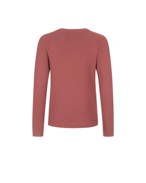 Rose ash seamless knitted wool sweater | Pullovers - 4