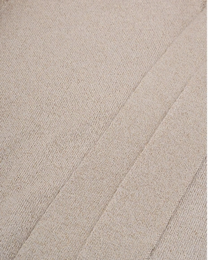 Tamno-bež pleteni top sa mašnom oko vrata | Džemper - 4