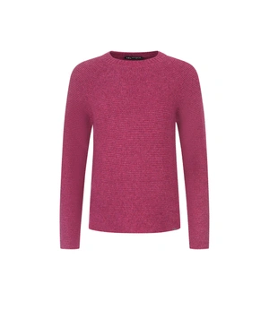 Pink seamless knitted sweater with round neckline | Pullovers | Dika.ge Pink seamless knitted sweater with round neckline | Pullovers
