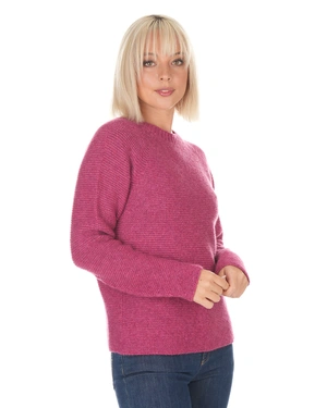 Pink seamless knitted sweater with round neckline | Pullovers | Dika.ge - 1 Pink seamless knitted sweater with round neckline | Pullovers - 1