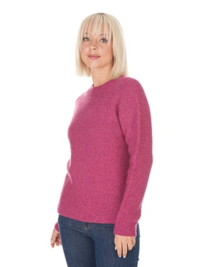 Pink seamless knitted sweater with round neckline | Pullovers | Dika.ge - 2 Pink seamless knitted sweater with round neckline | Pullovers - 2