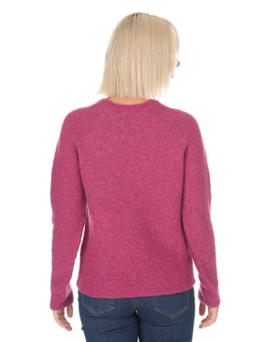 Pink seamless knitted sweater with round neckline | Pullovers | Dika.ge - 3 Pink seamless knitted sweater with round neckline | Pullovers - 3