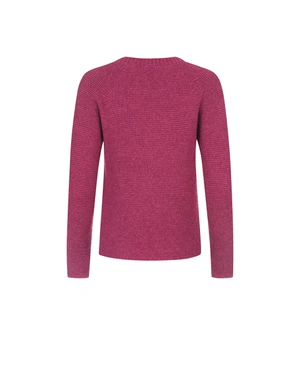Pink seamless knitted sweater with round neckline | Pullovers | Dika.ge - 4 Pink seamless knitted sweater with round neckline | Pullovers - 4
