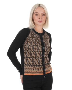 Пуловер с вълна и акрил, със стилизирани мотиви | Пуловери и Жилетки - 3