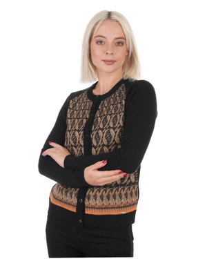 Пуловер с вълна и акрил, със стилизирани мотиви | Пуловери и Жилетки - 4