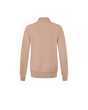 Beige zip-up cardigan, capsule collection leisurewear modelA | Casual - 1