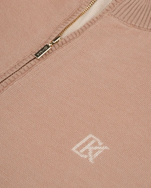 Beige zip-up cardigan, capsule collection leisurewear modelA | Casual - 2