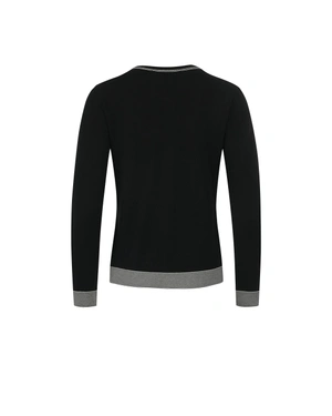 Spring vest in black with contrasting zebra-motif details | Casual - 4