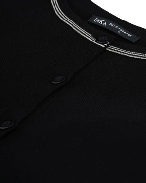 Spring vest in black with contrasting zebra-motif details | Casual - 5