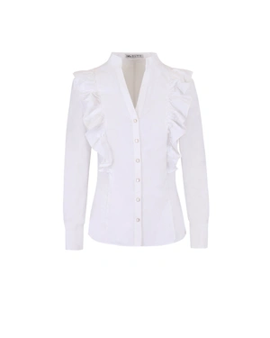 Cotton shirt with frills | All products | Dika.rs Cotton shirt with frills | All products