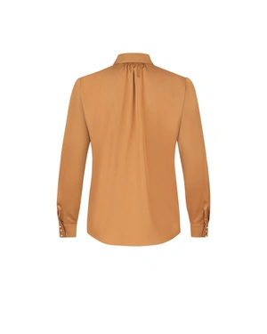 Mustard satin shirt | Business | Dika.ge - 1 Mustard satin shirt | Business - 1
