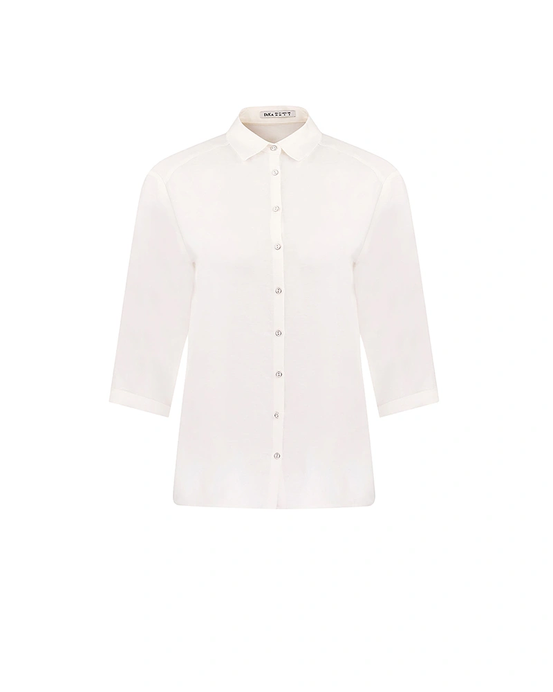 Rayon and linen shirt | All products