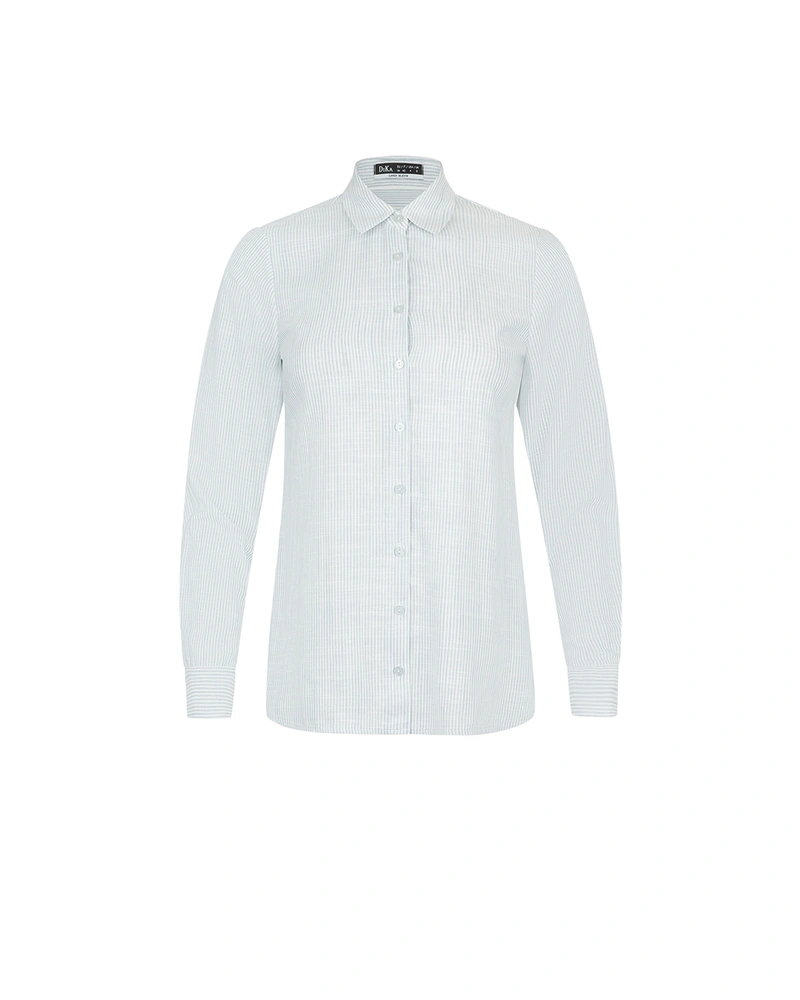 Light blue fine-striped shirt | Casual