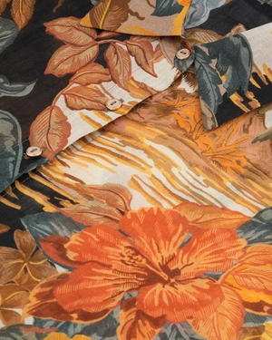 Флорална риза от рамия, с дълъг ръкав | Ризи - 2