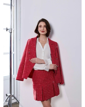 კლასიკური თეთრი შიფონის პერანგი | ყოველდღიური - 1