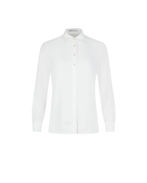 Classic white women's shirt with an elegant silhouette | Blouses | Dika.rs Classic white women's shirt with an elegant silhouette | Blouses