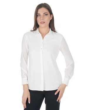 Classic white women's shirt with an elegant silhouette | Blouses | Dika.rs - 1 Classic white women's shirt with an elegant silhouette | Blouses - 1