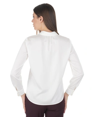 White cotton shirt with a classic silhouette | Shirts | Dika.bg - 2 White cotton shirt with a classic silhouette | Shirts - 2