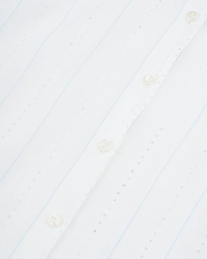 White shirt with short puff sleeves | Shirts - 5