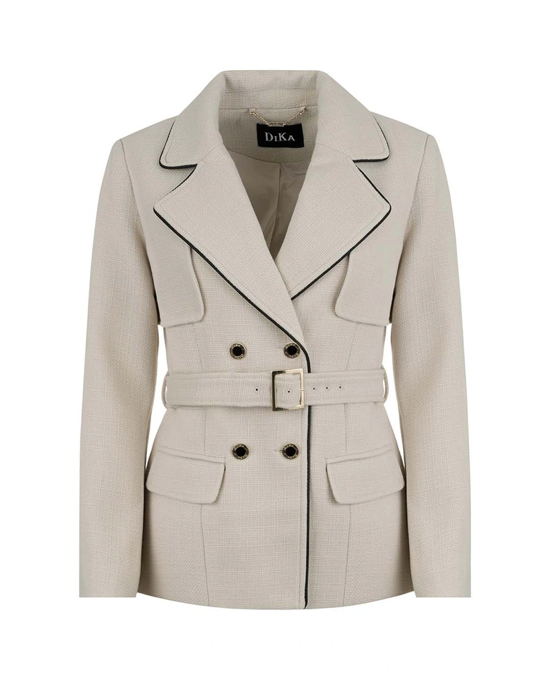 Short double-breasted coat | All products