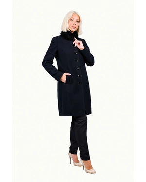 Вълнено палто с яка с косъм | Сака и Палта - 3