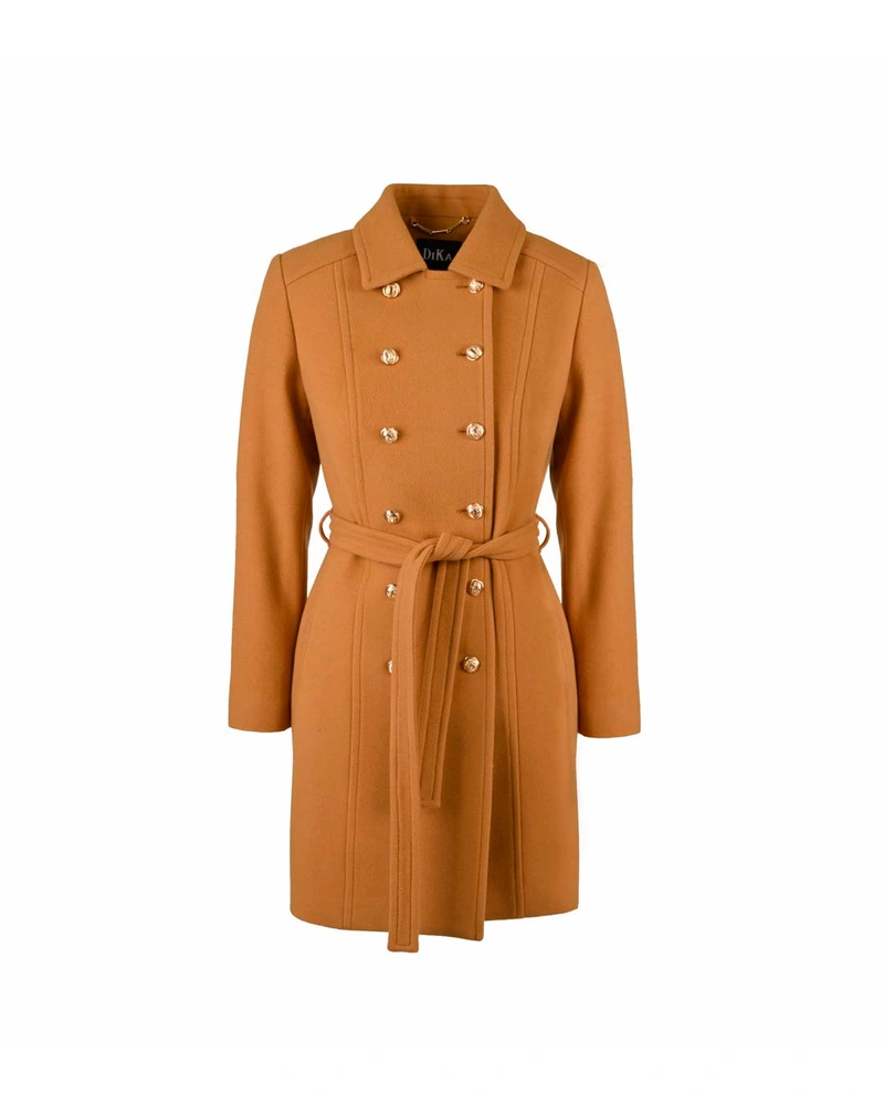 Double-breasted virgin wool coat | Jackets and Coats