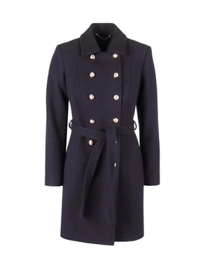 Double-breasted wool coat | 