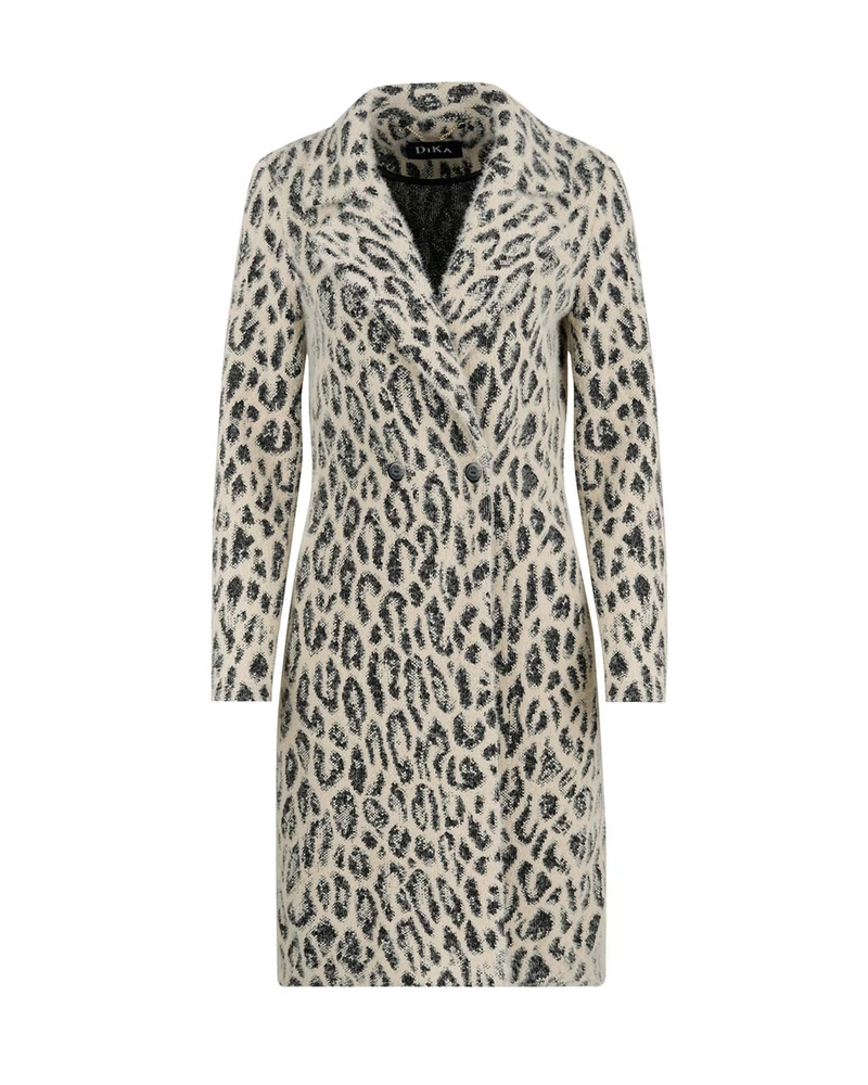 Coat with animal pattern | Jackets and Coats
