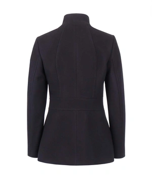 Wool coat with leather details | All products - 1