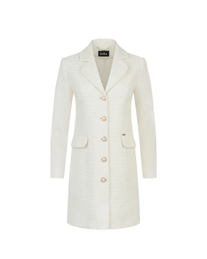 White coat with gold buttons | Outerwear