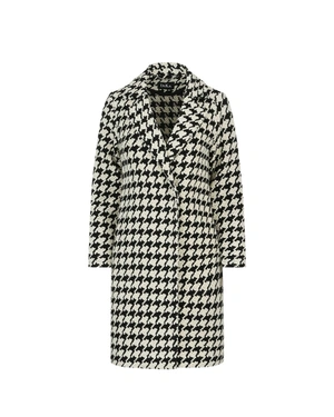 Black and white houndstooth blazer with double-breasted fastening | NEW