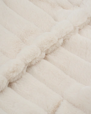Short white faux fur coat | NEW - 2