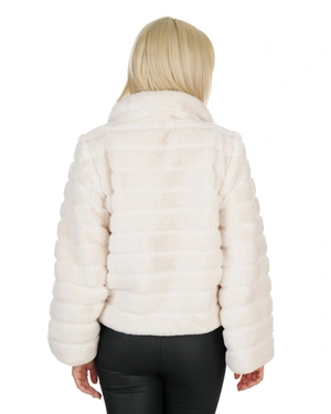 Short white faux fur coat | NEW - 5