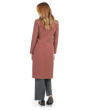 Elegant wool coat in brick red | Outerwear | Dika.rs - 6 Elegant wool coat in brick red | Outerwear - 6