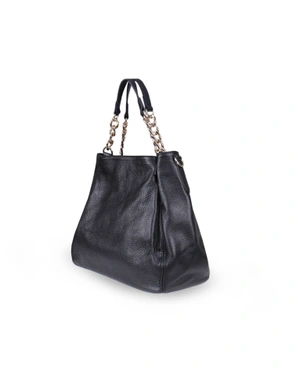 Кожена чанта с две дръжки с вериги | Чанти - 1