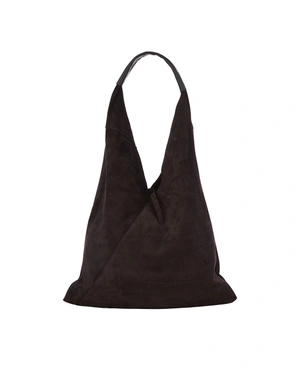 მუქი ყავისფერი ჩანთა (ჰობოს სტილი) | ახალი - 2