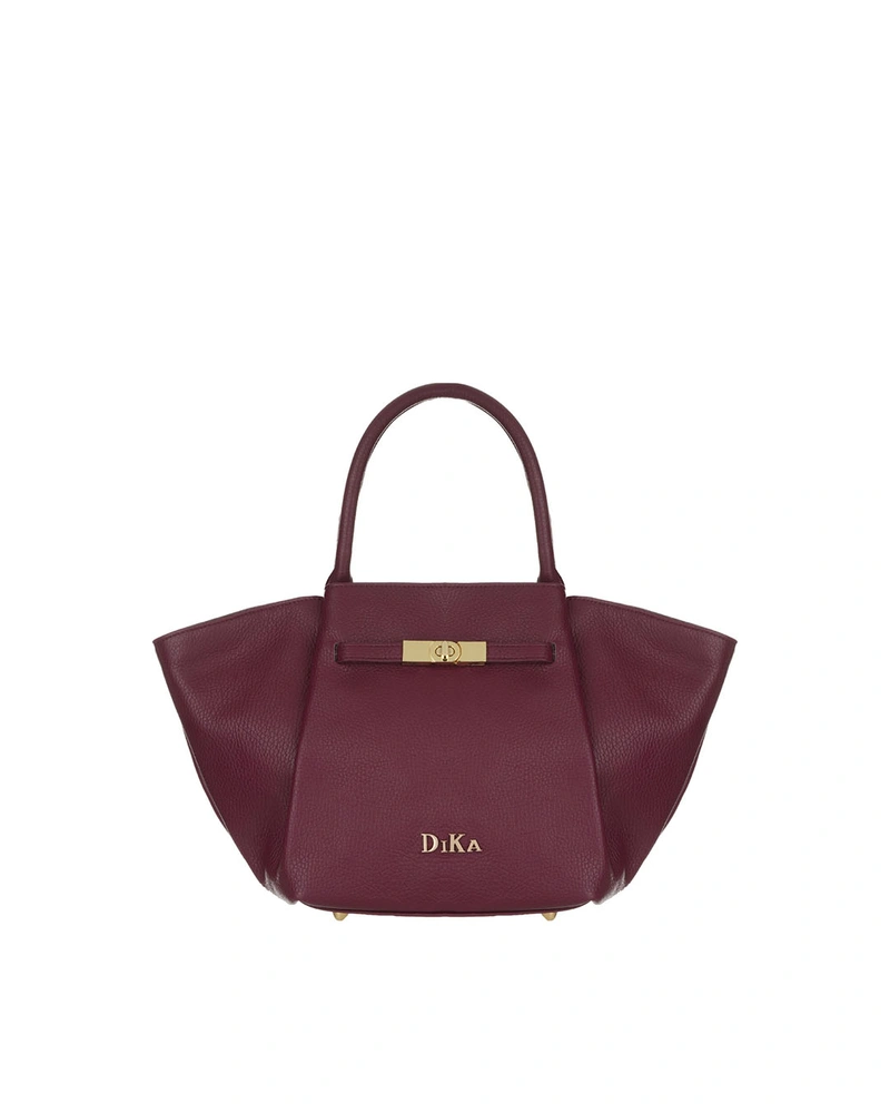 Genuine leather handbag in burgundy for an elegant everyday style | Bags