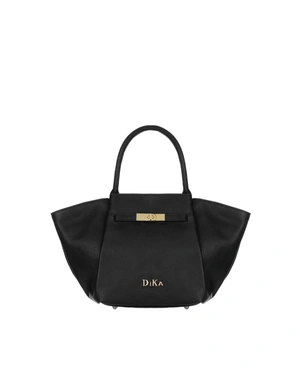 Дамска черна чанта от естествена кожа за елегантен всекидневен стил | Чанти