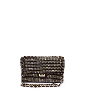 ელეგანტური ტყავისა და ტვიდის ბუკლე ხელჩანთა | ჩანთები - 3