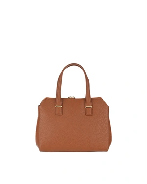 ელეგანტური ტყავის ჩანთა კონიაკისფერ ფერში | საქმიანი - 2