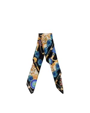 Копринен шал с розети и стилизирани мотиви | Чанти - 3