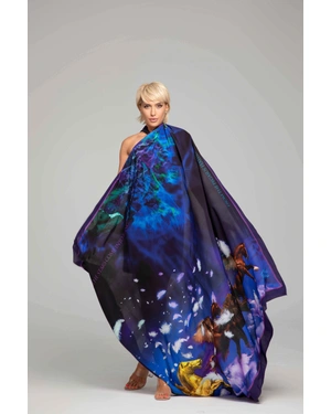 Аrt scarf "How were the stars born? From Pegasus Feathers... |  - 5