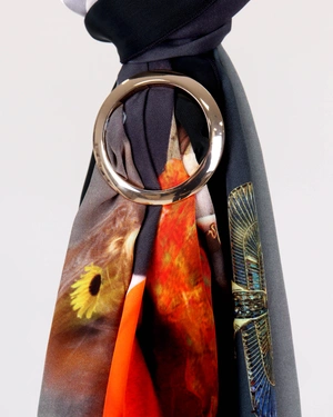 Art scarf „Zeus, Europe and Orpheus“ | | Dika.bg - 2 Art scarf „Zeus, Europe and Orpheus“ | - 2